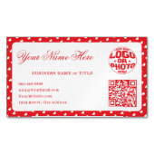 Carte De Visite Magnétique Hearts Happy Valentine’s Day Modern Love Pattern (devant)