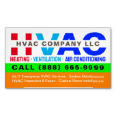 Carte De Visite Magnétique Heating, Ventilation & Air Conditioning - Pro HVAC (devant)
