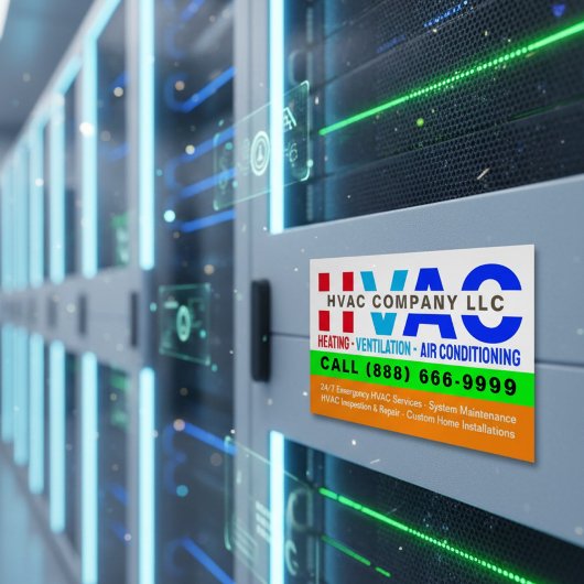 Carte De Visite Magnétique Heating, Ventilation & Air Conditioning - Pro HVAC