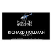 Carte De Visite Magnétique Hélicoptères Pilot (devant)