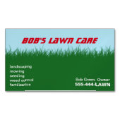 Carte De Visite Magnétique Herbe verte | Ciel bleu (devant)