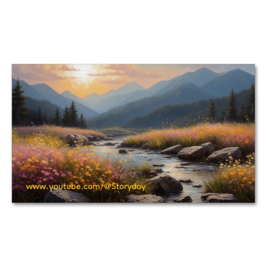 Carte De Visite Magnétique Histoire du paysage (devant)