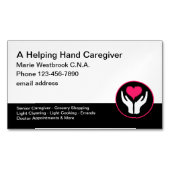 Carte De Visite Magnétique Home Caretaker C.N.A. (devant)