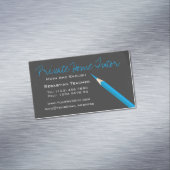 Carte De Visite Magnétique Home Tutor Teacher Pencil (In Situ)