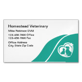 Carte De Visite Magnétique Hôpital vétérinaire (devant)