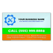 Carte De Visite Magnétique HVAC Heating Air Conditioning | Professional Logo (devant)