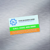 Carte De Visite Magnétique HVAC Heating Air Conditioning | Professional Logo (In Situ)