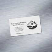 Carte De Visite Magnétique Icône Accueil et collines (In Situ)