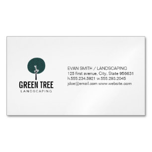 Carte De Visite Magnétique Icône Arbre / Paysage