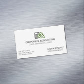 Carte De Visite Magnétique Icône Comptabilité (In Situ)