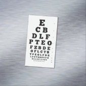 Carte De Visite Magnétique Icône oeil | Graphique de vision (In Situ)