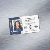 Carte De Visite Magnétique ID de l'agent de signature de notaire de style cla (In Situ)