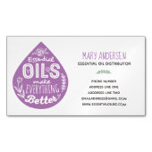 Carte De Visite Magnétique Illustration de baisse d'huile essentielle de (devant)