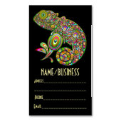 Carte De Visite Magnétique Imaginaire psychédélique de Chameleon (devant Vertical)