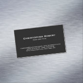 Carte De Visite Magnétique Immobilier noir classique (In Situ)