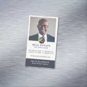 Carte De Visite Magnétique Immobilier professionnel | Mise en page verticale (In Situ)