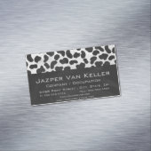 Carte De Visite Magnétique Impression noire et blanche dalmate (In Situ)