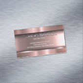 Carte De Visite Magnétique Industriel brossé métallique (In Situ)