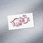 Carte De Visite Magnétique Infinité avec les fleurs Sakura (In Situ)