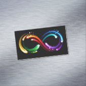 Carte De Visite Magnétique Infinity symbol of rainbow comets (In Situ)