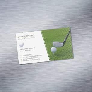 Carte De Visite Magnétique Instructeur de golf   Professeur professionnel