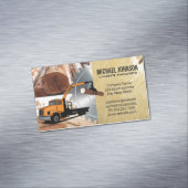 Carte De Visite Magnétique Jardin de bois | Bois | Vis circulaire (In Situ)