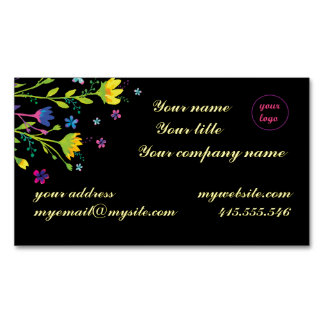 Carte De Visite Magnétique Jardin de nuit magique