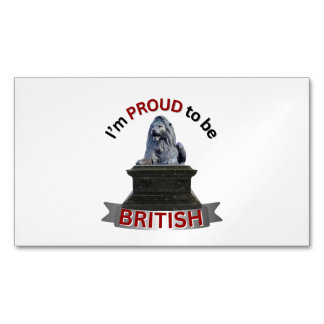 Carte De Visite Magnétique Je suis fier d'être britannique