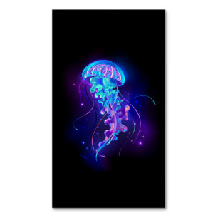 Carte De Visite Magnétique Jellyfish éclatante couleur