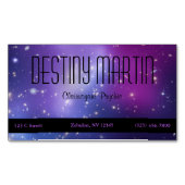 Carte De Visite Magnétique Joli Violet Métaphysique Cosmique (devant)