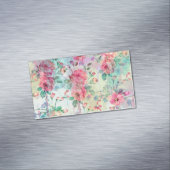 Carte De Visite Magnétique Jolie peinture rose florale (In Situ)