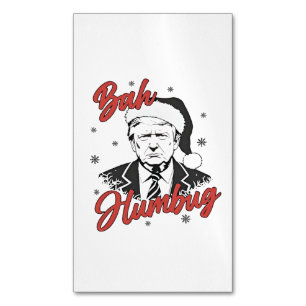 Carte De Visite Magnétique Jour de l'investiture de Trump Noël Père Noël bah