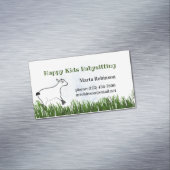 Carte De Visite Magnétique Joyeux baby sitting pour enfants (In Situ)