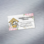 Carte De Visite Magnétique Joyeux nettoyeur | Savon | Fleurs (In Situ)