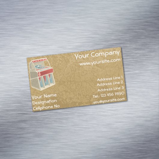 Carte De Visite Magnétique Juke-box (In Situ)