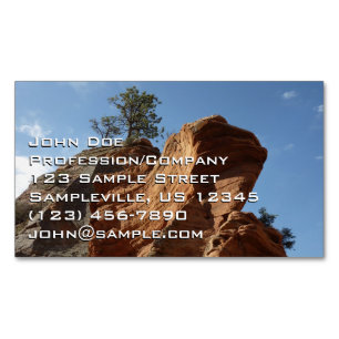 Carte De Visite Magnétique Jusqu'à Angels Landing dans le parc national de Zi