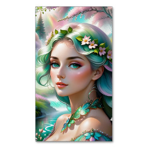 Carte De Visite Magnétique La plupart des jours, elle se trouve dans son jard