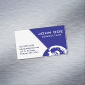 Carte De Visite Magnétique La terre bleue et blanche (In Situ)