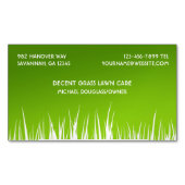 Carte De Visite Magnétique Landscaper d'entretien de pelouse (devant)