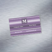 Carte De Visite Magnétique Lavande monogramme (In Situ)