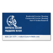 Carte De Visite Magnétique Laver à pression d'eau (devant)