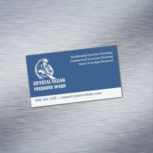 Carte De Visite Magnétique Laver à pression d'eau (In Situ)