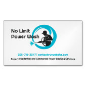 Carte De Visite Magnétique Laver à pression d'eau (devant)