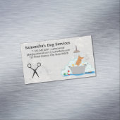 Carte De Visite Magnétique Laver le chien | Cheveux (In Situ)