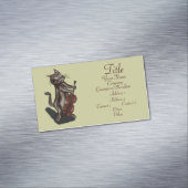 Carte De Visite Magnétique Le chat et la brosse (In Situ)