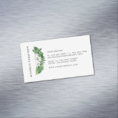Carte De Visite Magnétique Le feuillage vert tropical (In Situ)