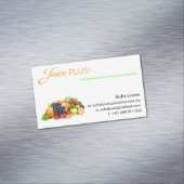 Carte De Visite Magnétique LE JP+ Logo orange de bol de fruit d'aimant (In Situ)