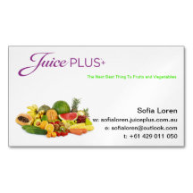 LE JP+ Logo pourpre de fruit frais d'aimant