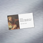 Carte De Visite Magnétique Le Roi David Jouant Sa Harpe (In Situ)