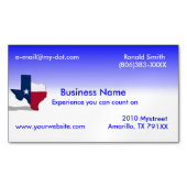 Carte De Visite Magnétique Le Texas (devant)